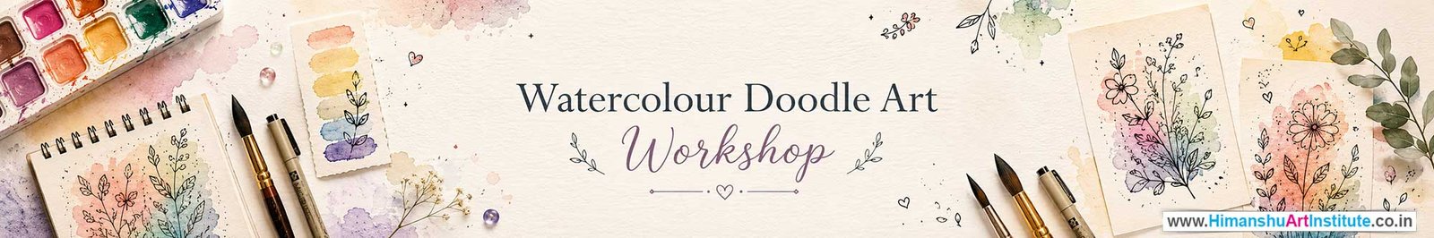 Watercolour Doodle Art Workshop for Corporate Companies, Watercolour Doodle Art Workshop for Corporate Employees, Watercolour Doodle Art Workshop for Corporate Clients, Watercolour Doodle Art Workshop for Office Events, Art & Craft Activity for Corporate Companies, Himanshu Art Institute