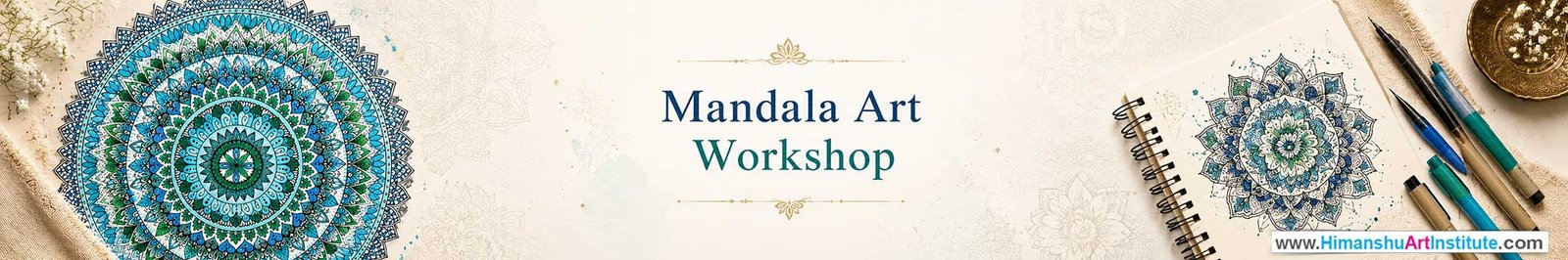 Mandala Art Workshop for Foreigners, Mandala Art Workshop for Foreigners in Delhi, Online Mandala Art Workshop for Foreigners, Indian Folk Art Classes for Foreigners, Indian Art Workshop for Foreigners, Himanshu Art Institute