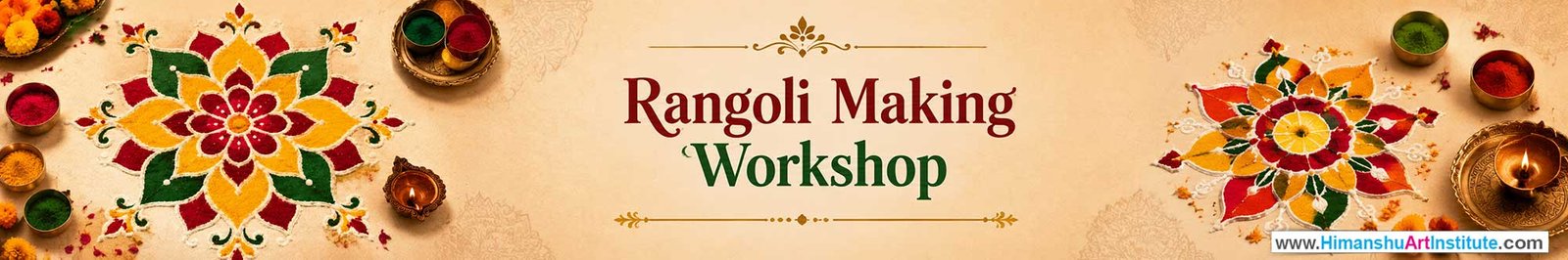 Rangoli Making Workshop for Foreigners, Rangoli Making Workshop for Foreigners in Delhi, Online Rangoli Making Workshop for Foreigners, Indian Folk Art Classes for Foreigners, Indian Art Workshop for Foreigners, Himanshu Art Institute