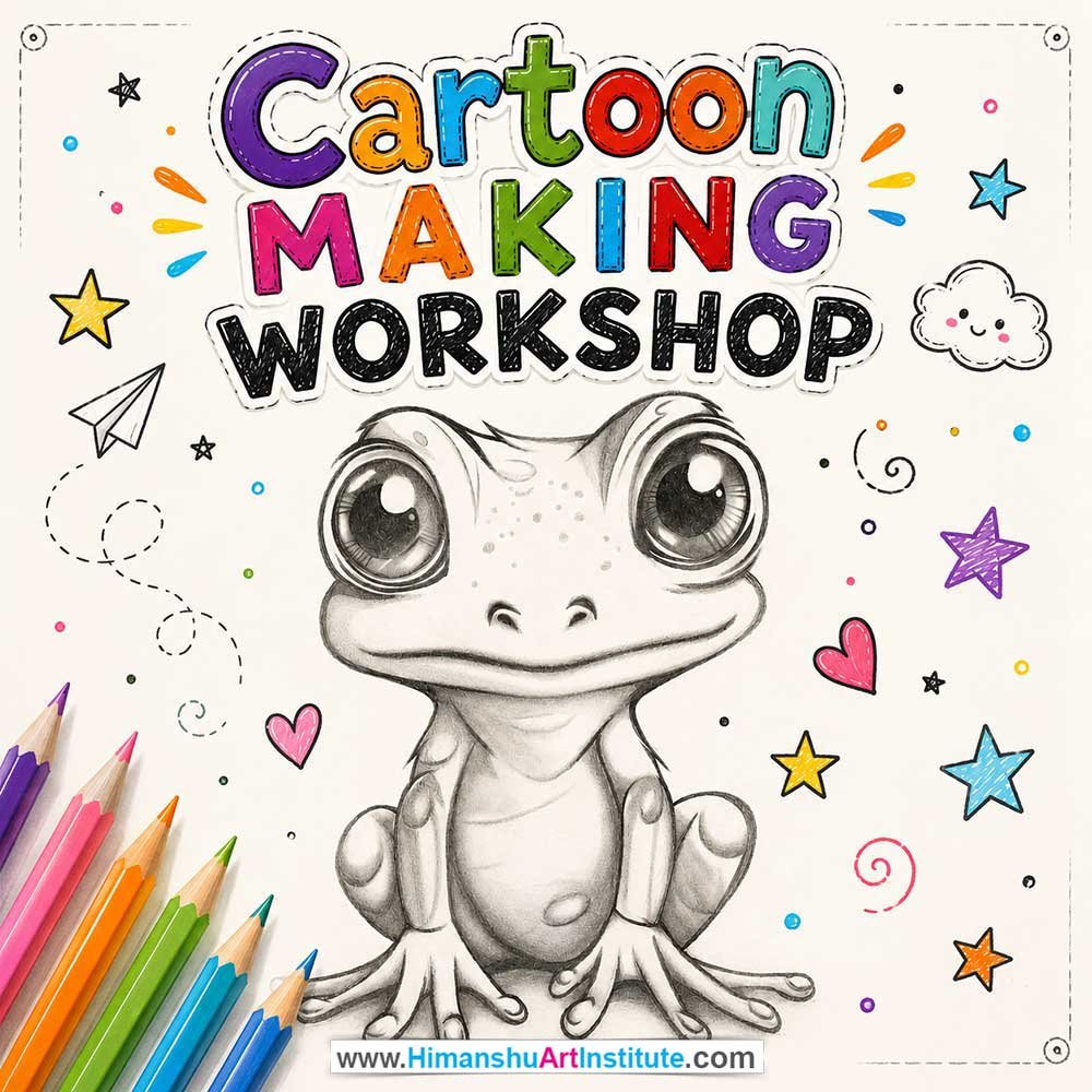 Cartoon Making Workshop for Kids and Children Cartoon Making Workshop for Kids and Children in Delhi, Online Cartoon Making Workshp for Kds, Best Art & Craft Workshop for Children near Me