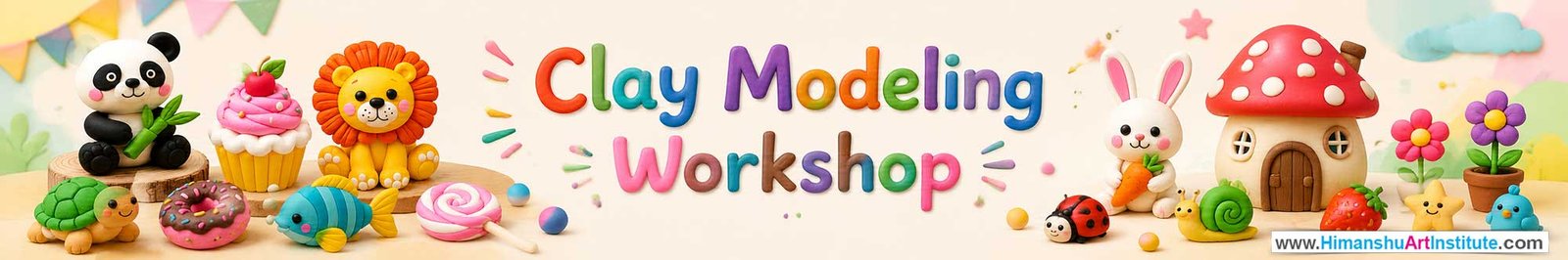 Clay Modeling Workshop for Kids and Children in Delhi, Clay Modeling Workshop for Kids Near Me, Art & Craft Workshop for Children, Art & Craft Workshop for Kids, Himanshu Art Institute