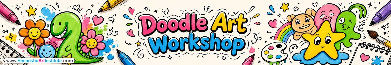 Doodle Art Workshop for Kids and Children in Delhi, Doodle Art Workshop for Kids Near Me, Art & Craft Workshop for Children, Art & Craft Workshop for Kids, Himanshu Art Institute