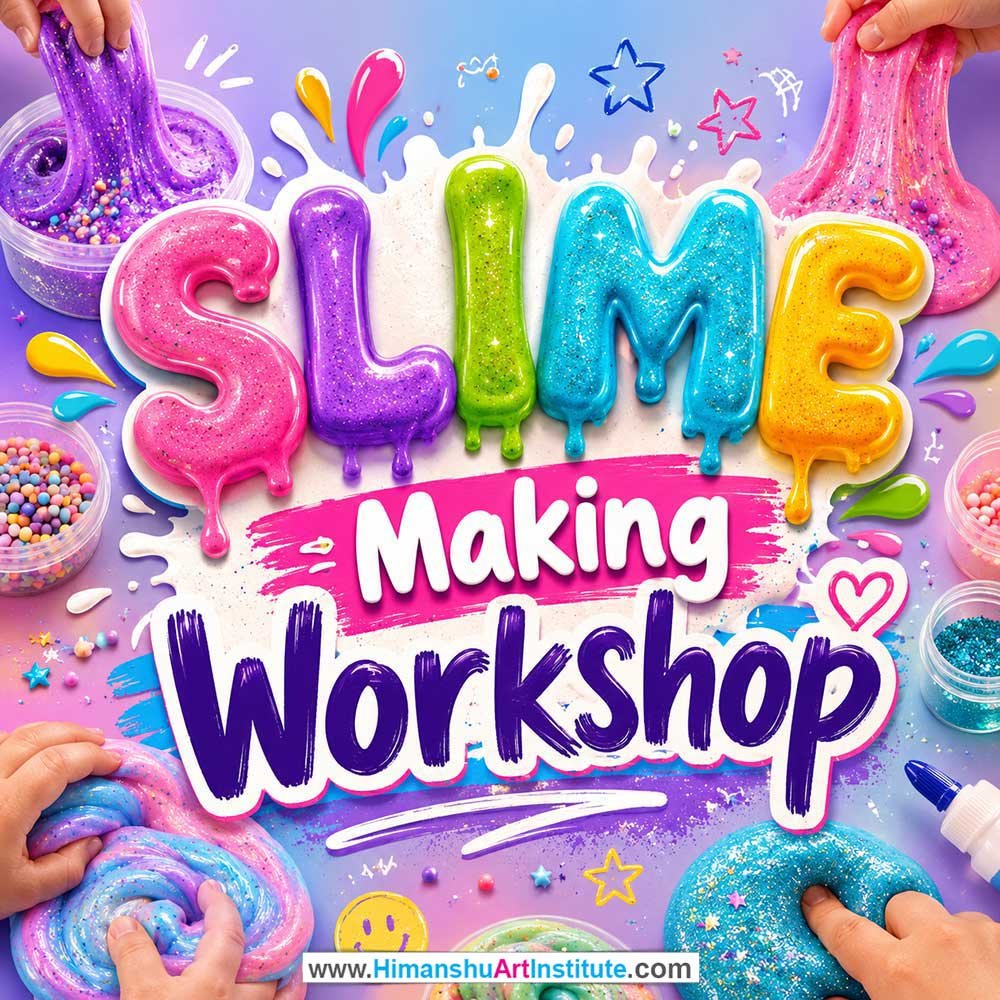 Slime Making Workshop for Kids and Children Slime Making Workshop for Kids and Children in Delhi, Online Slime Making Workshp for Kds, Best Art & Craft Workshop for Children near Me