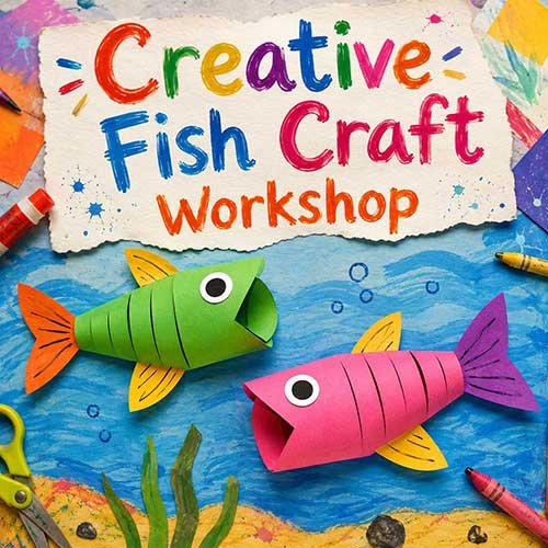Online Creative Fish Craft Workshop, Creative Fish Craft Workshop for Kids, Creative Fish Craft Workshop Near Me for Children, Art & Craft Workshops for Kids, Art & Craft Activities for Children, Best Creative Fish Craft Workshop for Kids in Delhi, India, Himanshu Art Institute