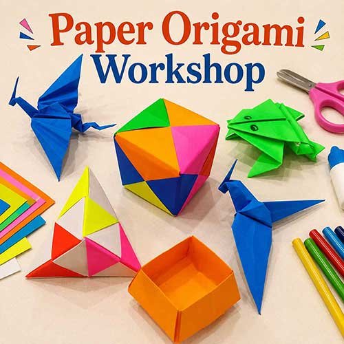 Online Paper Origami Workshop, Paper Origami Workshop for Kids, Paper Origami Workshop Near Me for Children, Art & Craft Workshops for Kids, Art & Craft Activities for Children, Best Paper Origami Workshop for Kids in Delhi, India, Himanshu Art Institute