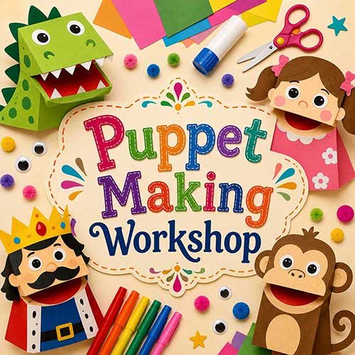Online Puppet Making Workshop, Puppet Making Workshop for Kids, Puppet Making Workshop Near Me for Children, Art & Craft Workshops for Kids, Art & Craft Activities for Children, Best Puppet Making Workshop for Kids in Delhi, India, Himanshu Art Institute