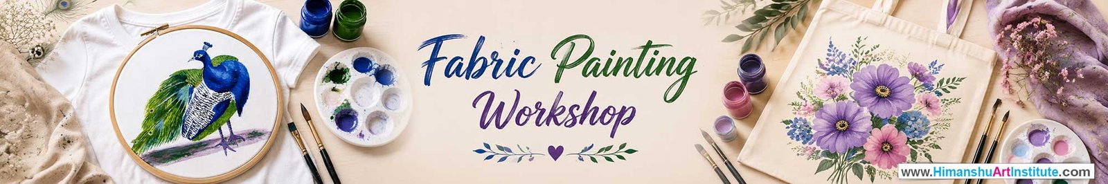 Fabric Painting Workshop for Women, Fabric Painting Workshop for Ladies, Fabric Painting Workshop for Girls in Delhi, Online Fabric Painting Workshop for Women, Fabric Painting Workshop Near Me, Art & Craft Workshop for Women, Himanshu Art Institute