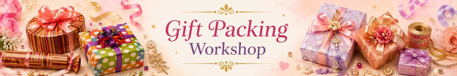 Gift Packing Workshop for Women, Gift Packing Workshop for Ladies, Gift Packing Workshop for Girls in Delhi, Online Gift Packing Workshop for Women, Gift Packing Workshop Near Me, Art & Craft Workshop for Women, Himanshu Art Institute