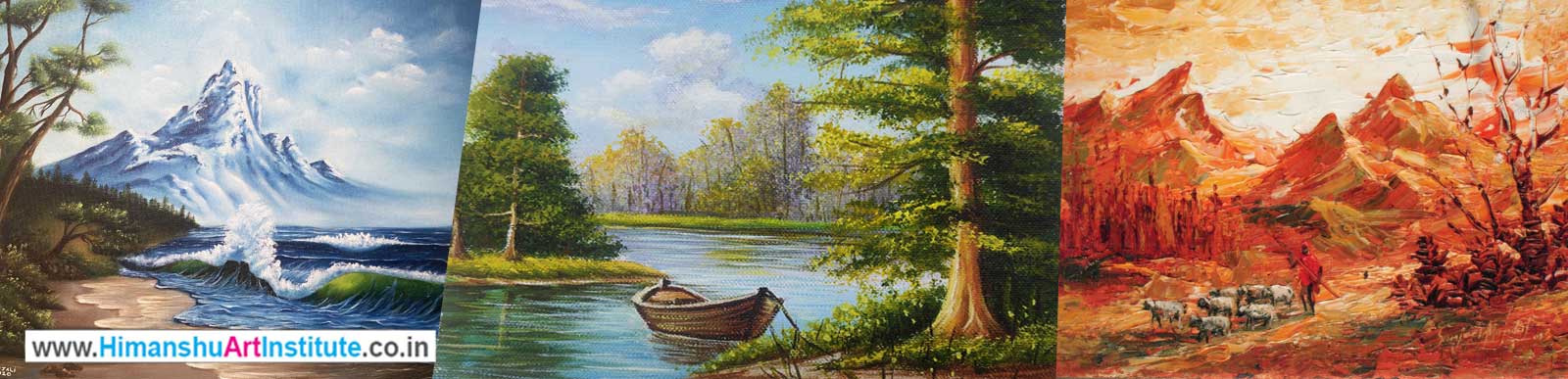Professional Certificate Course in Landscapes Painting, Online Best Painting Classes in Delhi, India
