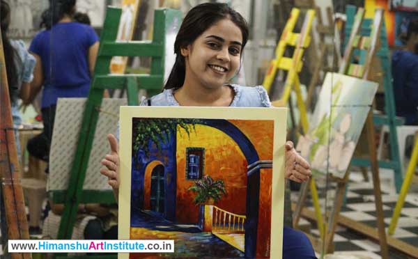 Online Professional Certificate Course in Acrylic Painting Classes in Delhi, Best Acrylic Painting Institute in Delhi, India