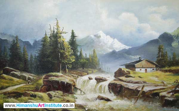 Online Professional Certificate Course in Landscapes Painting, Best Landscapes Painting Classes in Delhi, India, Best Painting Institute