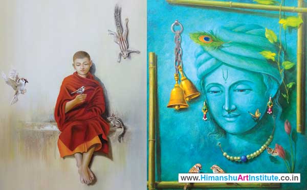Online Professional Certificate Course in Oil & Acrylic Painting, Online Oil Painting Classes, Acrylic Painting Classes in Delhi