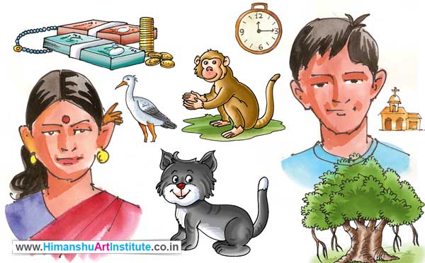 Illustration Drawing Classes in Delhi, Online Commericial Art Course, Sketching Classes in Delhi