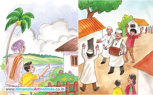 Illustration Drawing Classes in Delhi, Online Commericial Art Course, Sketching Classes in Delhi